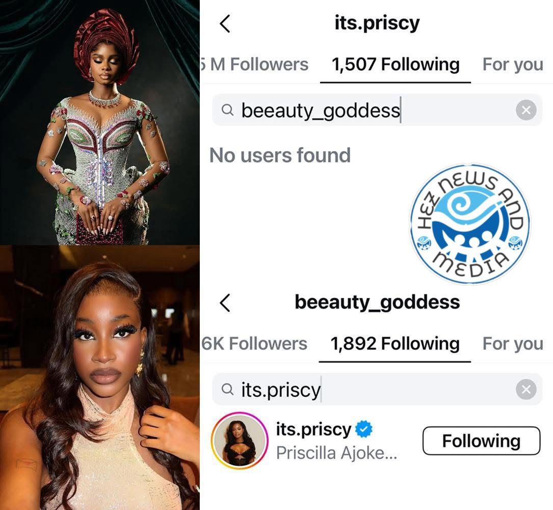 Beauty Goddess Faces Backlash Over ‘JP Whatever’ Comment, & Unfollowed By Priscilla Ojo