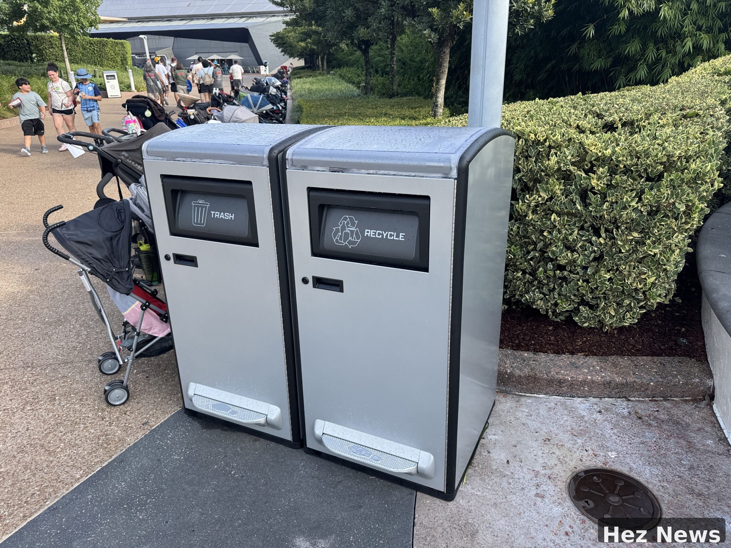 New Solar Trash Cans Installed at Walt Disney World