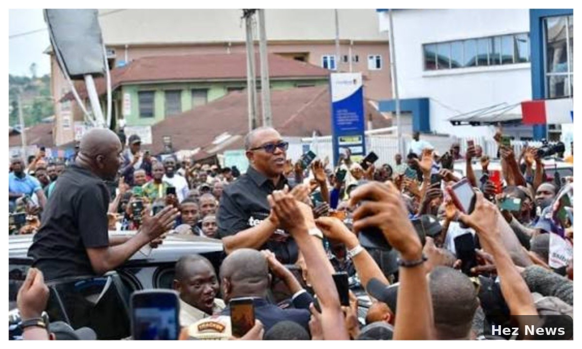 Peter Obi Challenges Edo's Gov Okpebholo Amidst Crowd