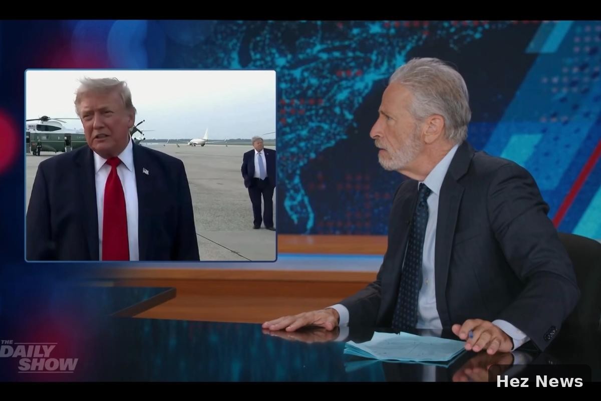 Jon Stewart's Surprising Encounter with Trump Lookalike