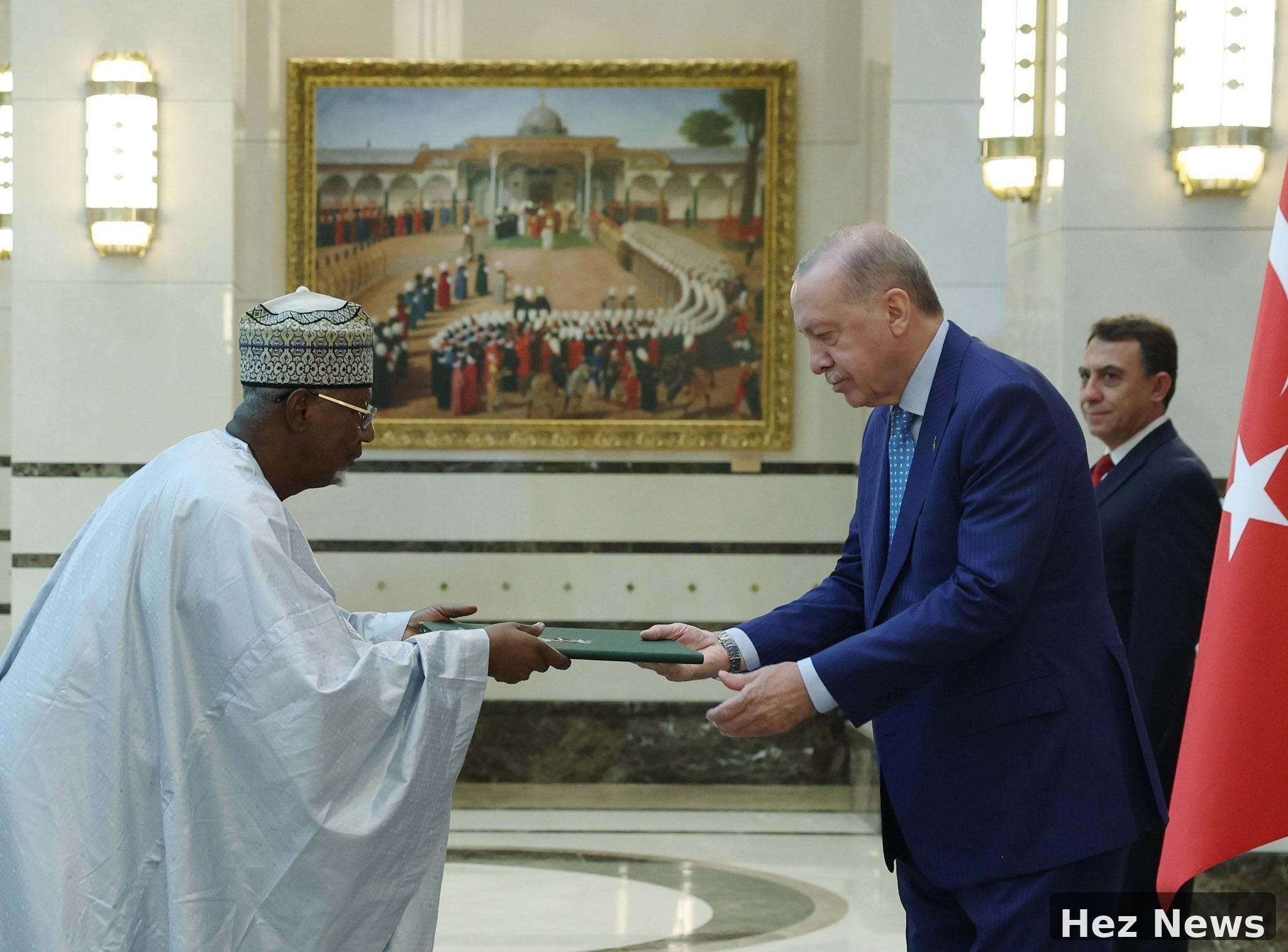 Nigerian Ambassador to Türkiye Presents Credentials to Erdoğan