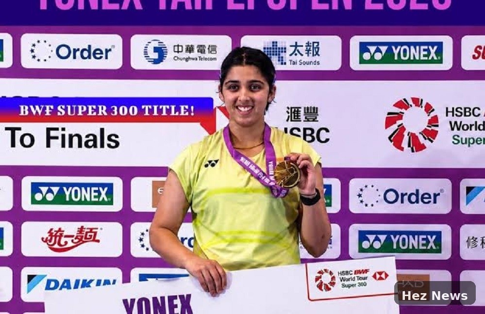 Teen Tanvi Sharma Claims First BWF Title at Taipei Open
