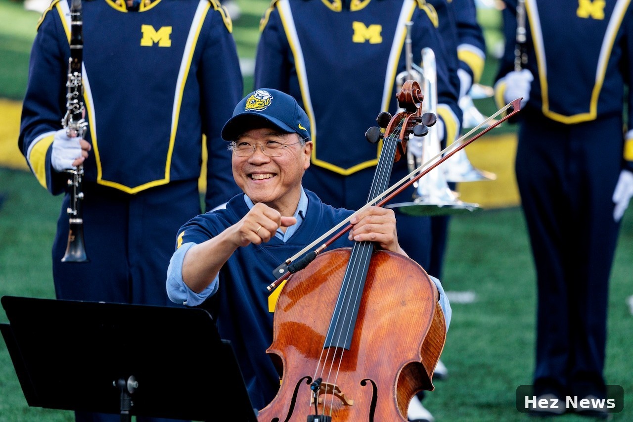 Yo-Yo Ma Joins Michigan Band for Epic Halftime Performance