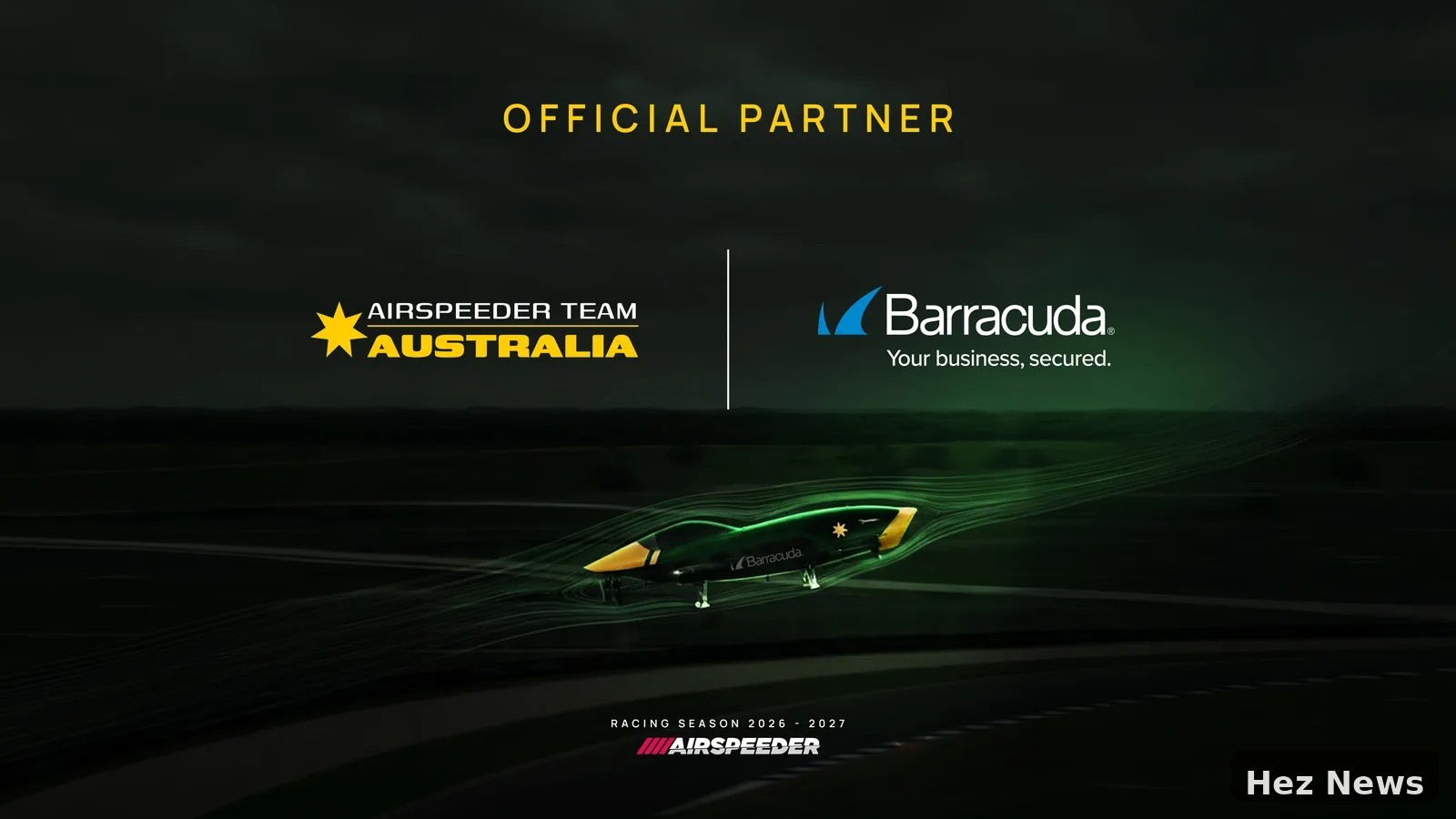 Barracuda Networks Partners with Airspeeder Team Australia