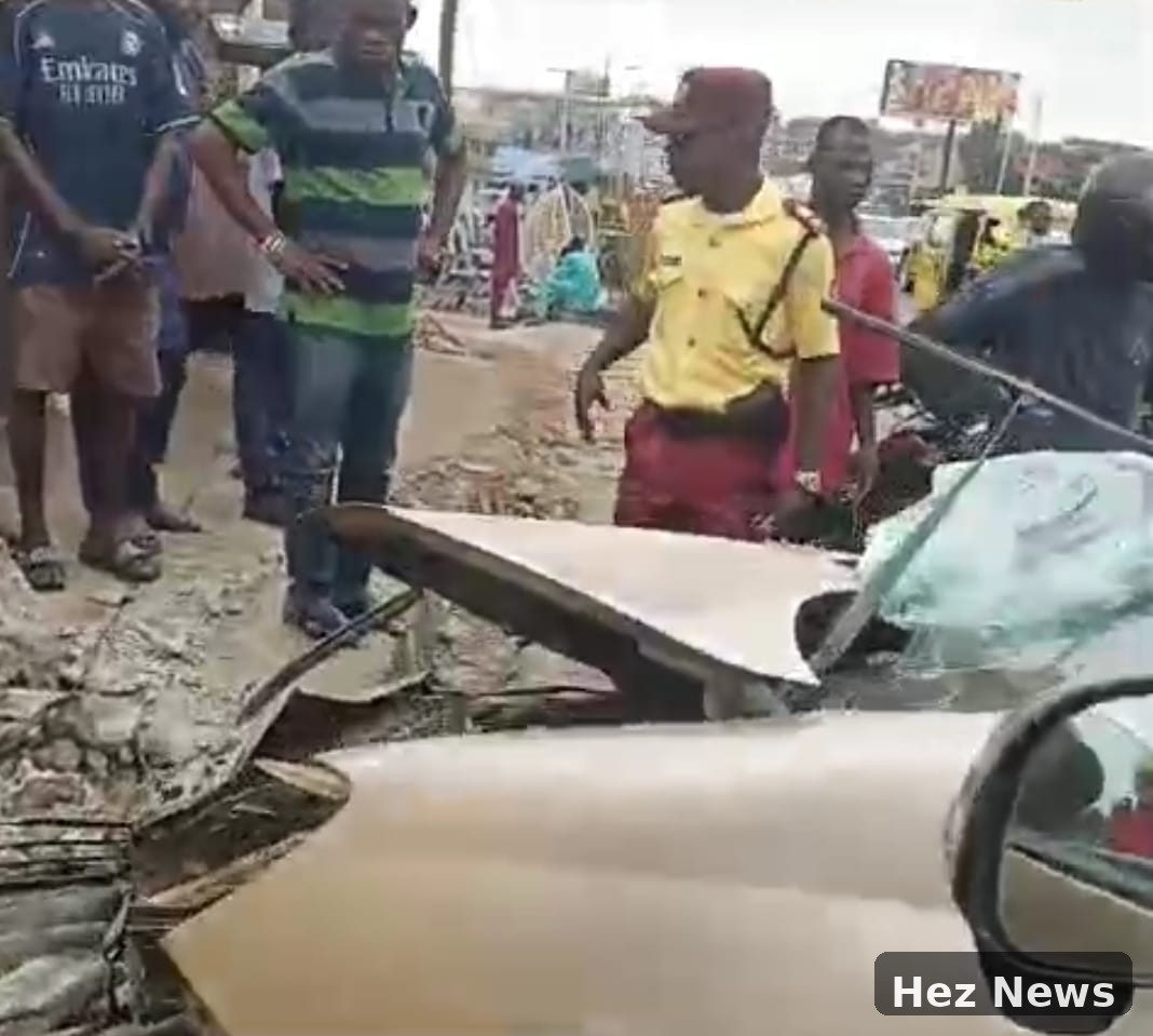 Female Driver Dies in Lagos Crash into Building