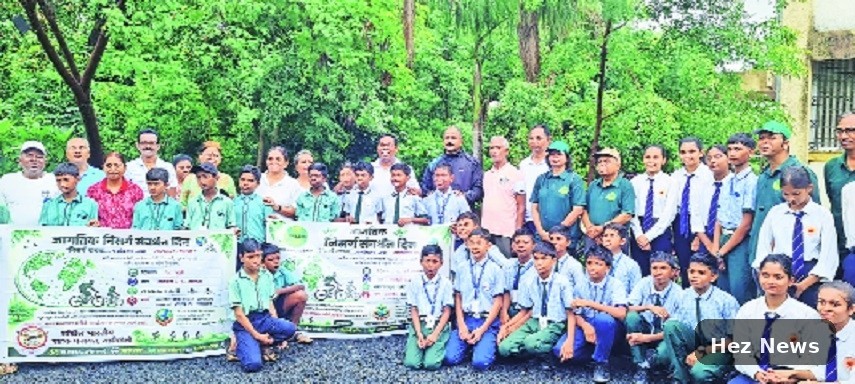 Bicycle Rally in Gadchiroli Marks World Nature Conservation Day