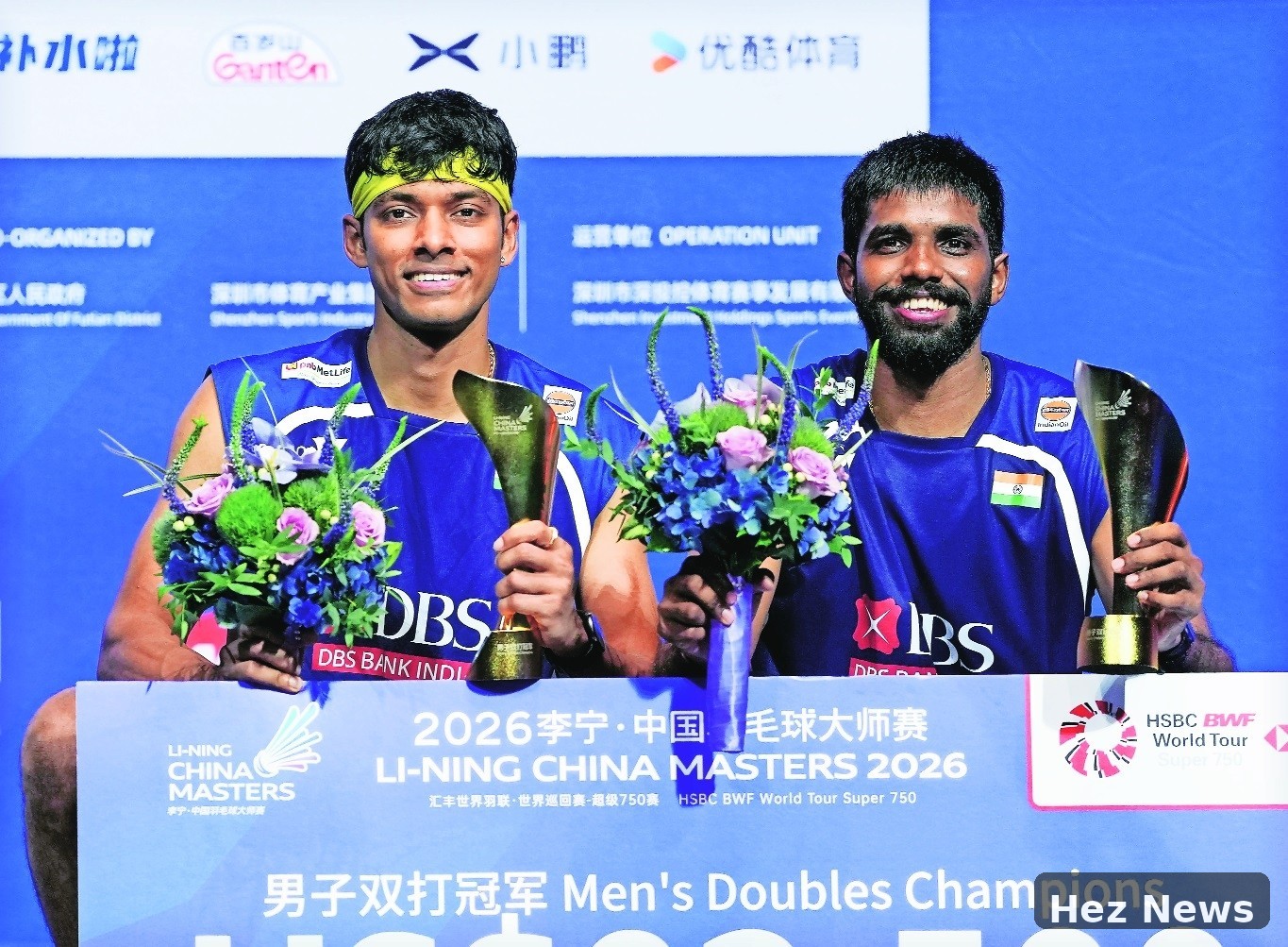 Satwik-Chirag Win China Masters Men's Doubles Title