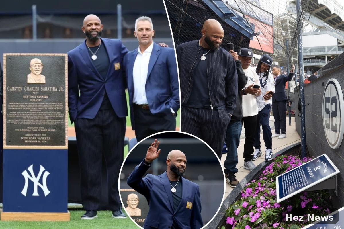 CC Sabathia Celebrates Yankees Legacy in Emotional Moment