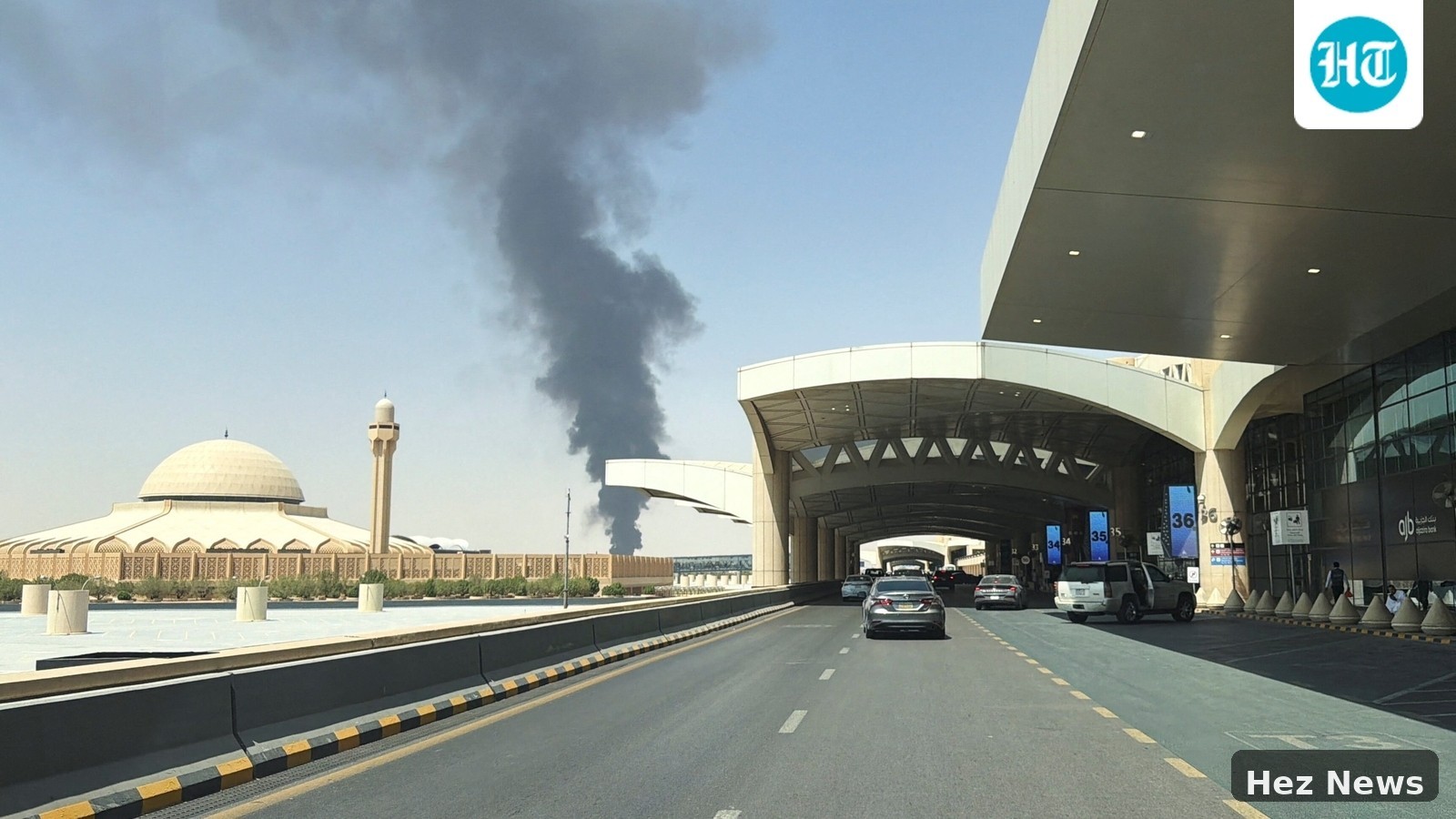 Smoke and Flames Near Riyadh Airport Disrupt Flights