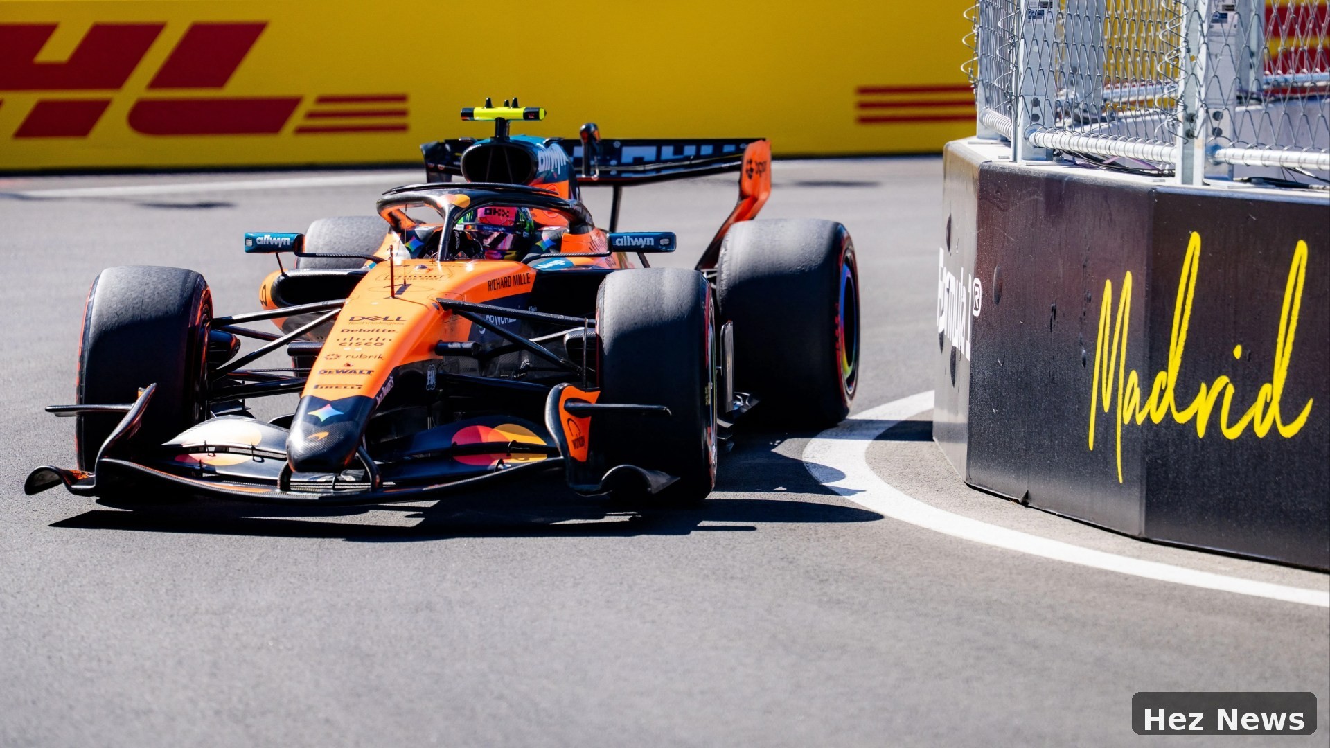 Norris Leads at F1 Spanish GP, Hamilton Crashes in Practice