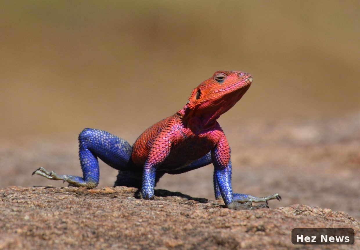 Is There a Lizard with Spider-Man Colors?