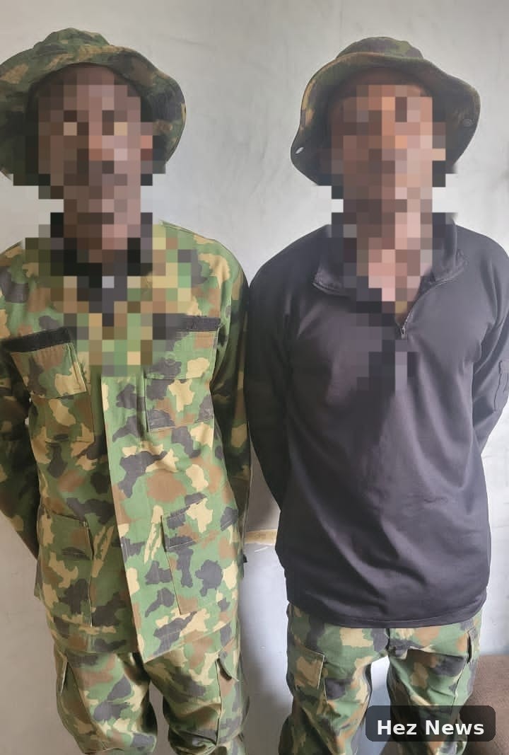 Two Arrested for Impersonating Soldiers in Niger State