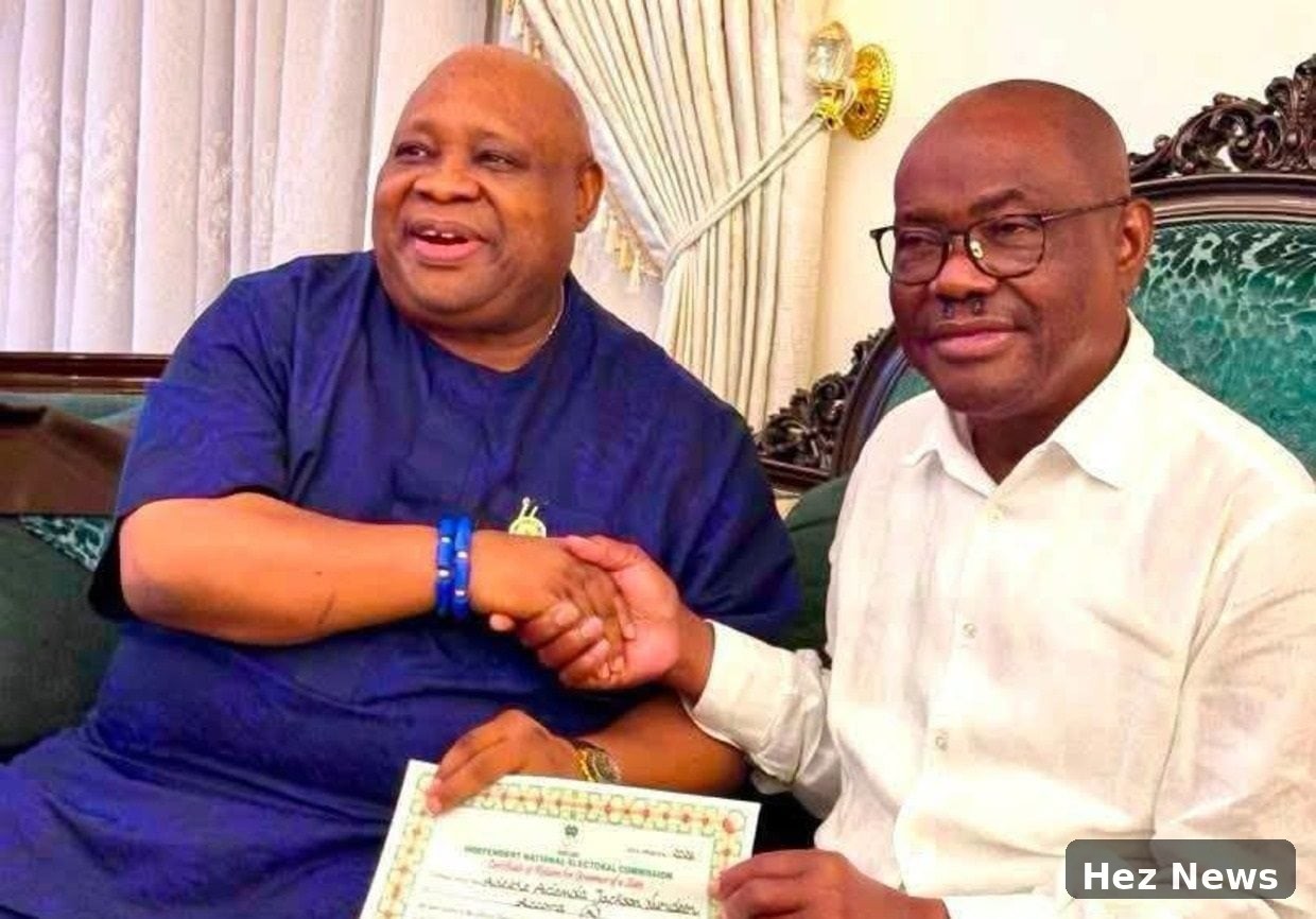 Wike Affirms Adeleke's Loyalty to Tinubu in Abuja Meeting