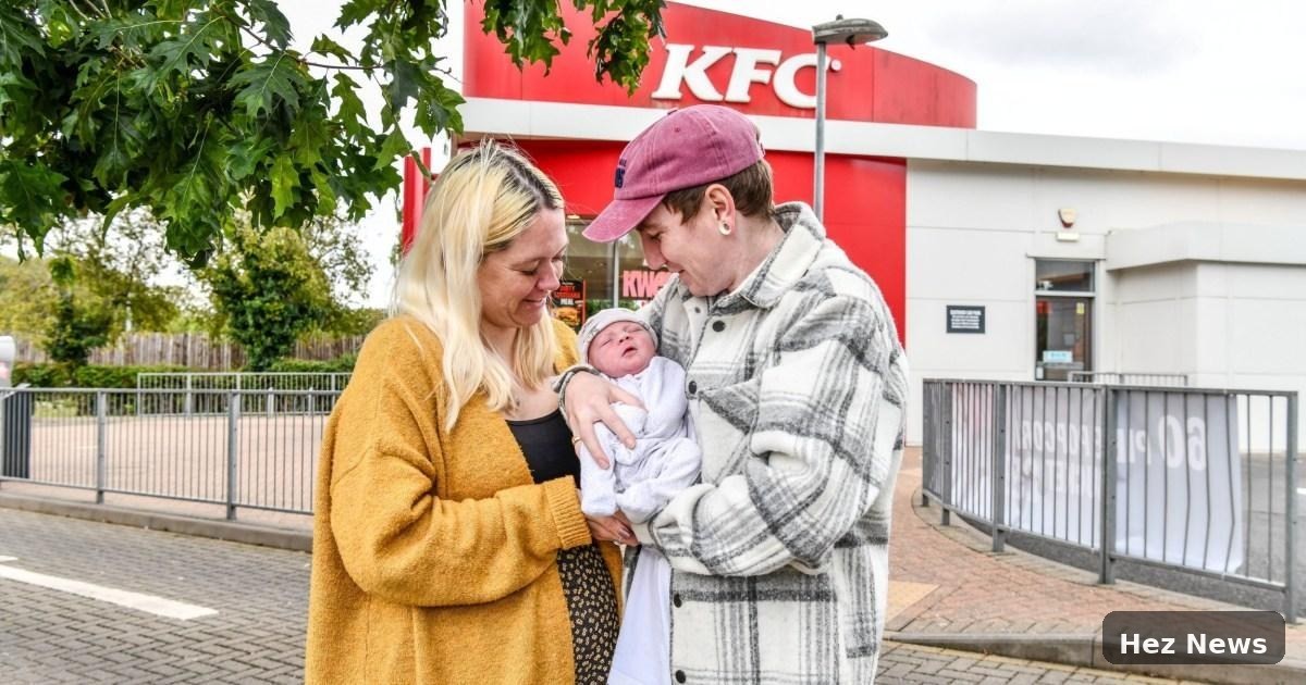 Mother Names Baby After Birth Outside KFC