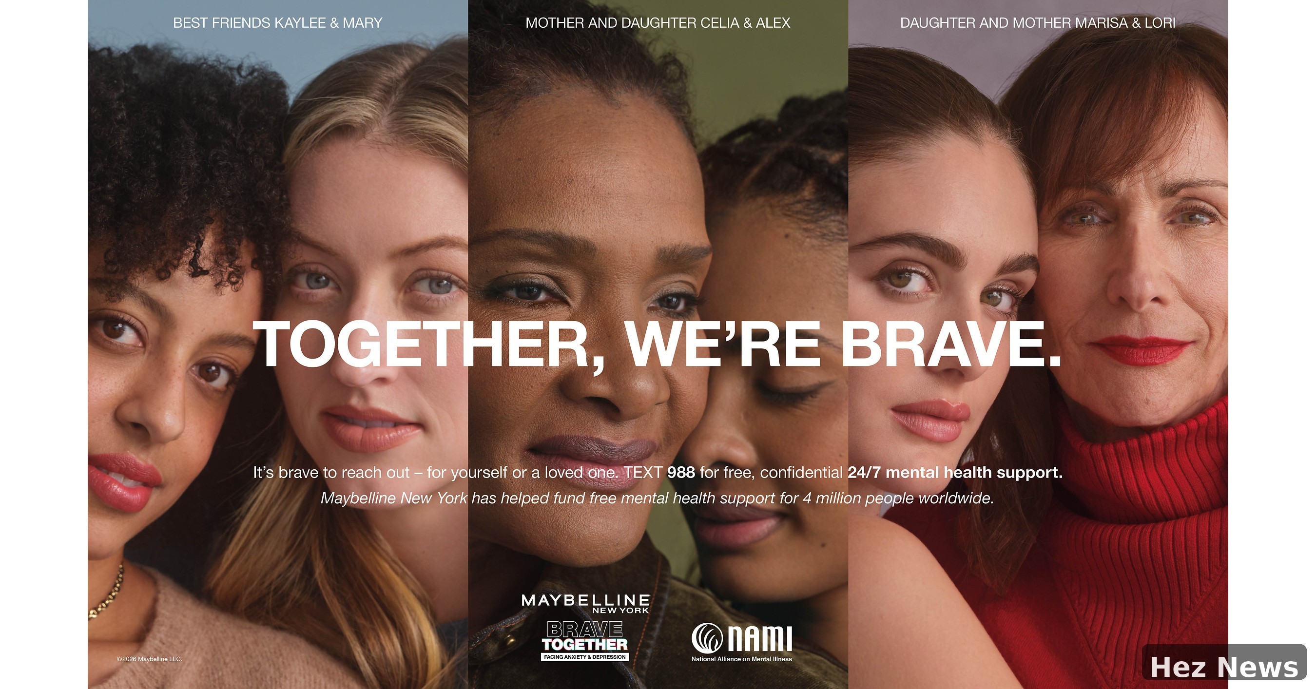 Maybelline Launches Mental Health Campaign for Awareness Day